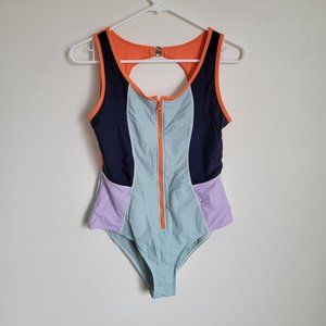 Colorblock One Piece Swimsuit